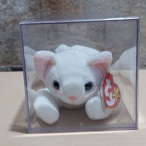 Ty Beanie Babies Flip The Cat Plush 1993 Display Case